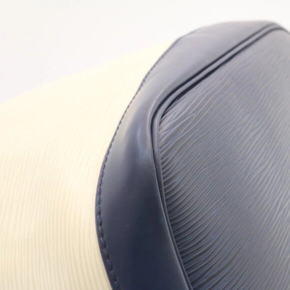 LOUIS VUITTON Epi Petit Noe Bicolor Shoulder Bag White Navy M40881 LV Auth 23256 - Picture 2 of 14